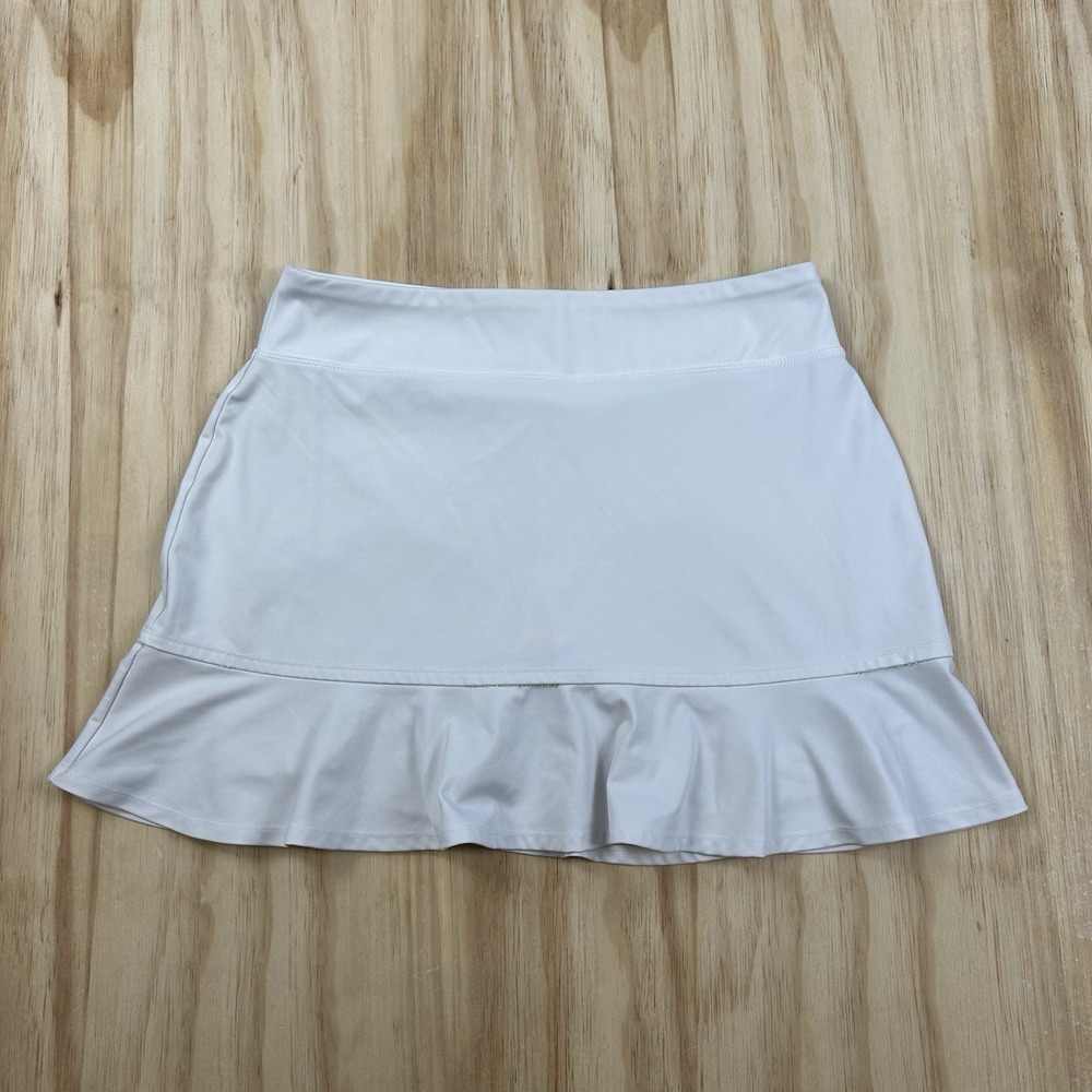 Tommy Bahama Women's Active Skort Medium White Lined Stretch Athletic Golf
